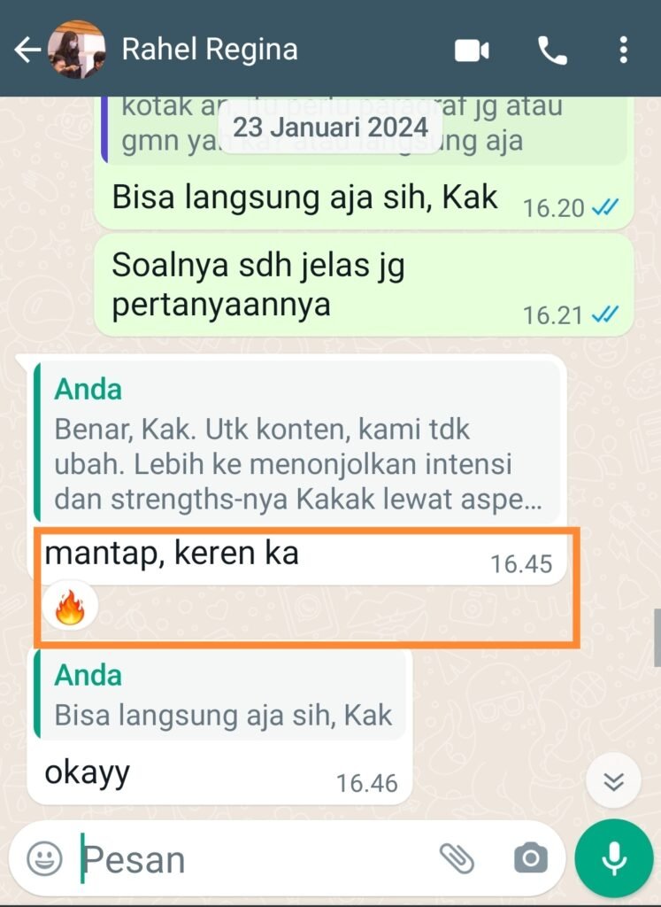 ENGLISH++ - Testimoni Jasa Proofread Beasiswa 2