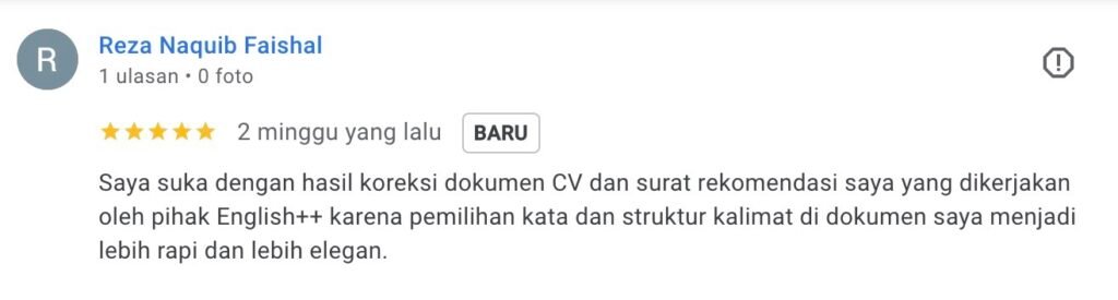 ENGLISH++ - Testimoni Jasa Proofread Beasiswa 7