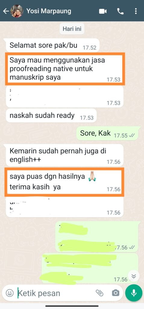 ENGLISH++ - Testimoni Jasa Proofread Native 1