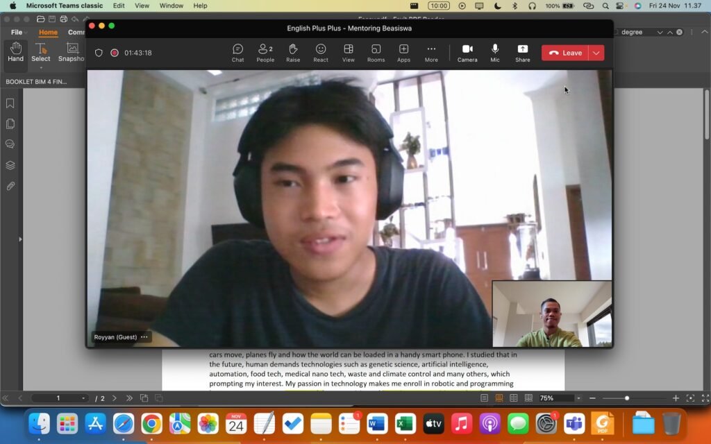 ENGLISH++ - Contoh Program Mentoring Beasiswa 1
